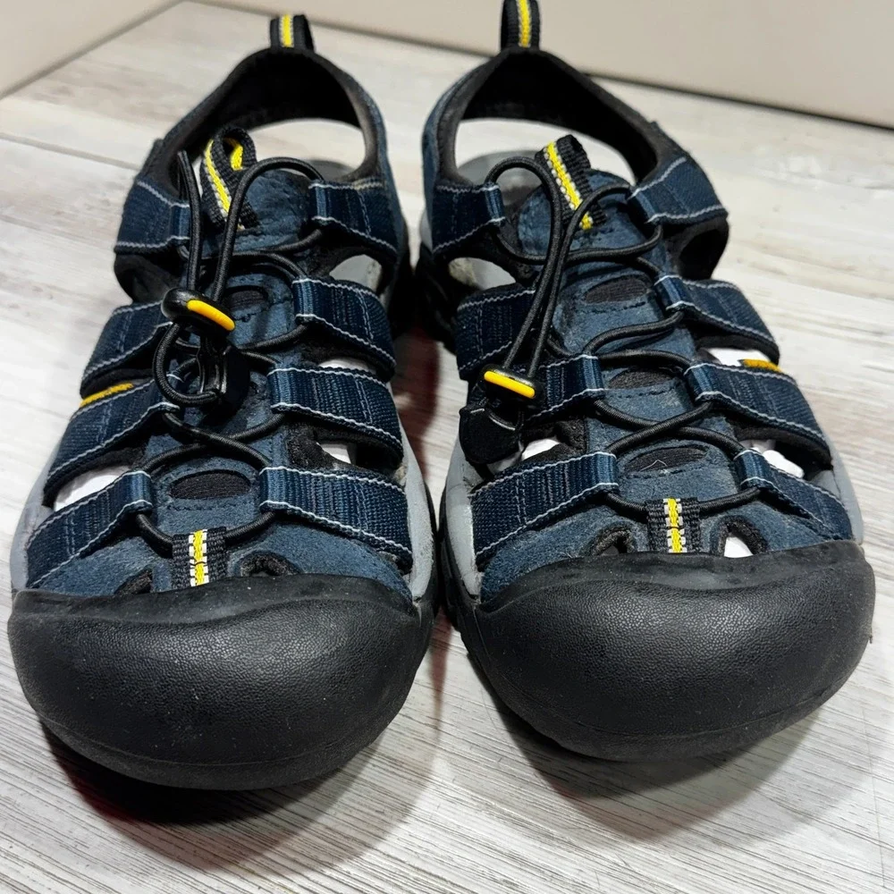 KEEN Mens Newport H2 Navy/Medium Grey Sport Sandals Size 8